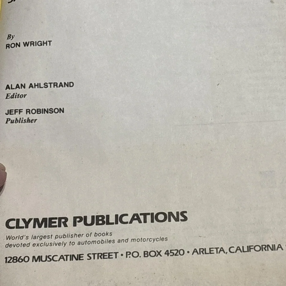 Clymer Honda Civic 1973-1983 Shop Manual A227 CVCC Repair Guide Vintage